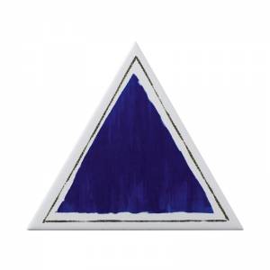 TG D CORN 11-04 Triangolo Cornice Blu 17X17