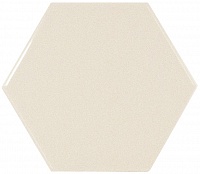 21914 Scale Hexagon Cream 10,7X12,4