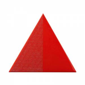 TG D CRISTALLI 01 Triangolo Cristalli Rosso 17X17
