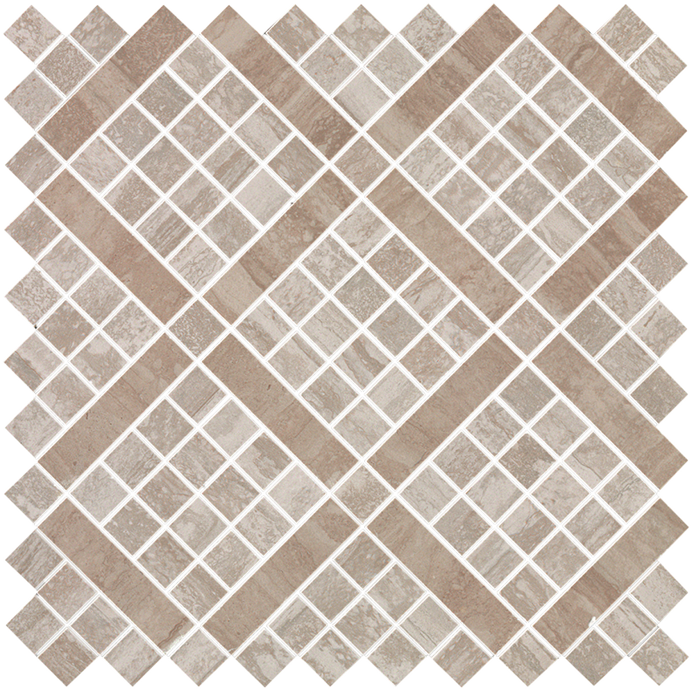 MARVEL PRO Travertino Silver Diagonal Mosaic