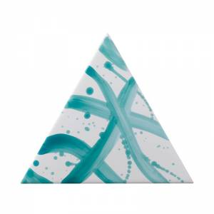 TG D SPLASH 09-04 Triangolo Splash Verde 17X17