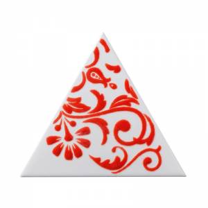 TG D RICC 01-04 Triangolo Ricciolo Rosso 17X17