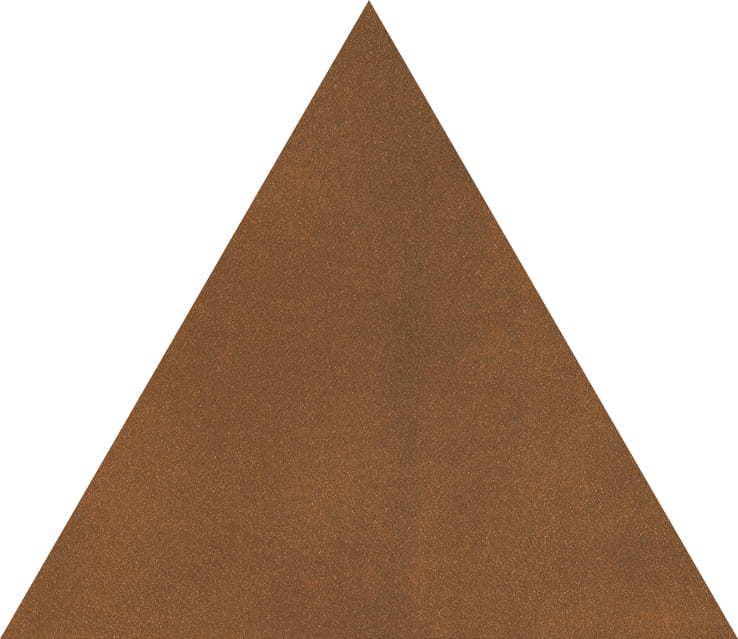 METAMORFOSI CORTENPATINATO TRIANGOLO
