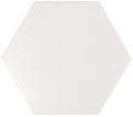 22357 Scale Hexagon Porcelain White Matt 10,1X11,6