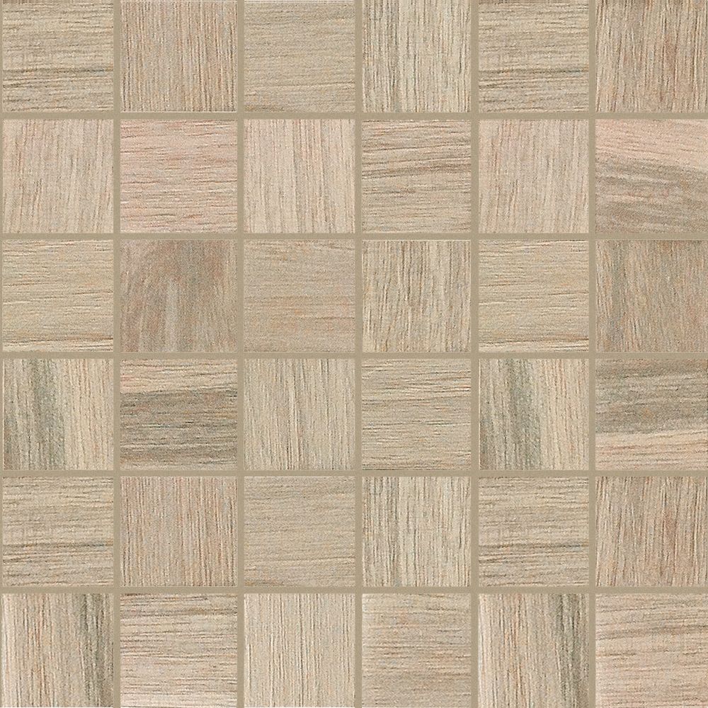 WOODEN TILE ALMOND MOSAICO 5X5