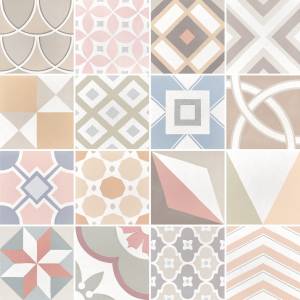 22103 Caprice Deco Patchwork Pastel 20X20