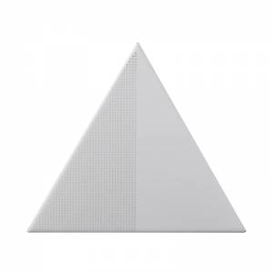 TG D CRISTALLI 04 Triangolo Cristalli Bianco 17X17