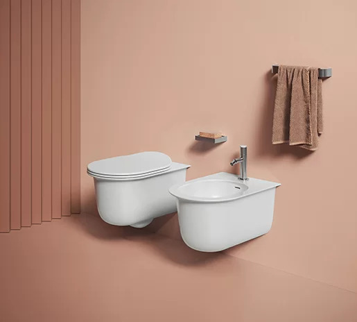 Wall-hung toilets and bidets