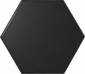 21916 Scale Hexagon Mosaic Black Gloss 31X38