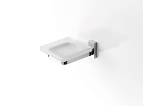 SL102 VS33 - PORTA SAPONE VETRO SATINATO