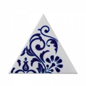 TG D RICC 11-04 Triangolo Ricciolo Blu 17X17