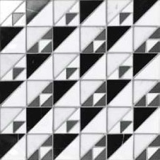 Cosmati Romanus Bw Pattern 29,8X29,8