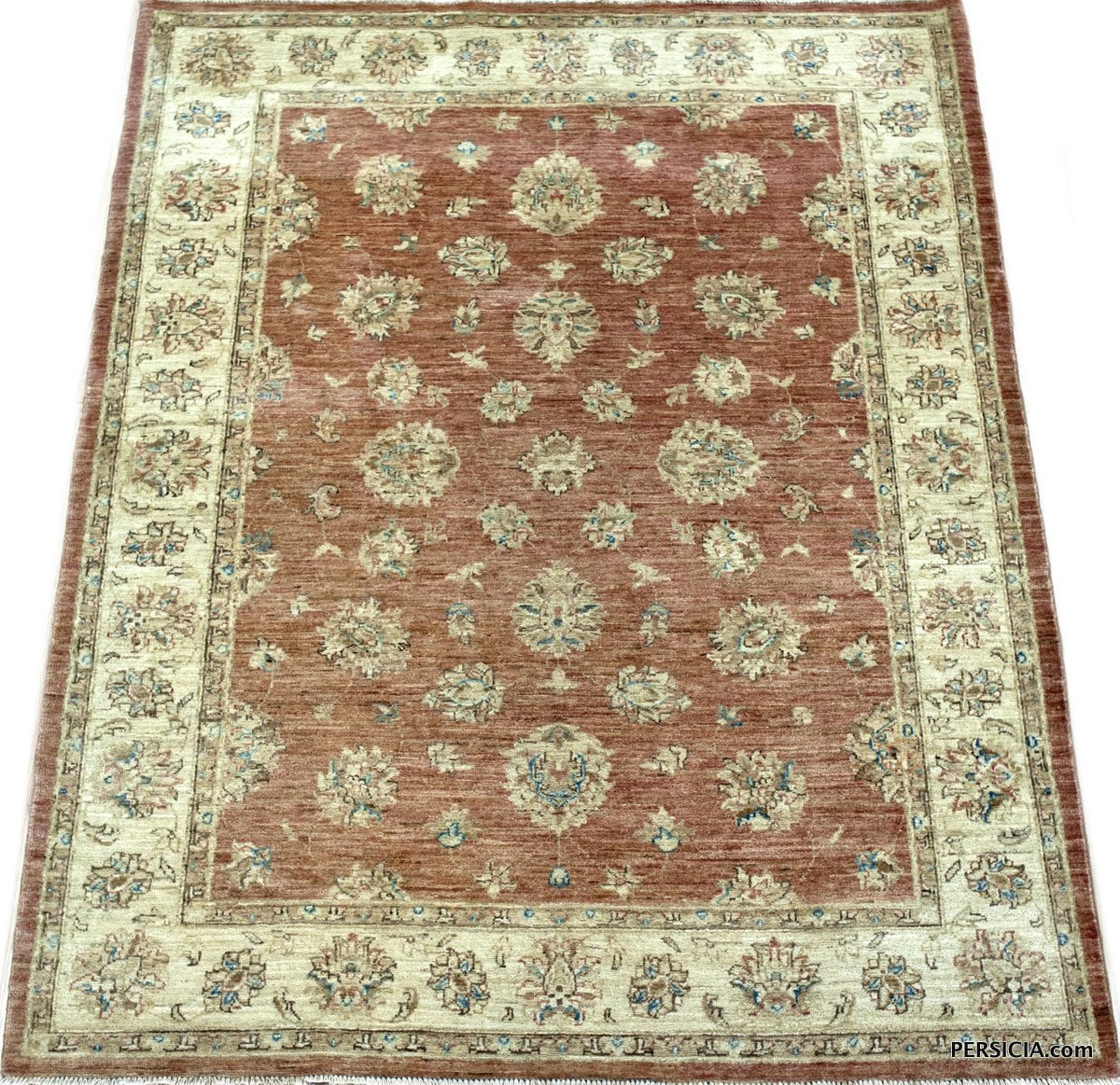 200x150. Светло-коричневый афганский ковер Персиция