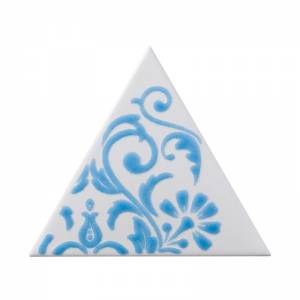 TG D RICC 06-04 Triangolo Ricciolo Azzurro 17X17