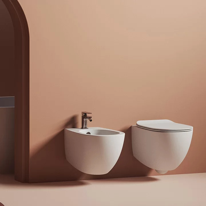 Wall-hung toilets and bidets