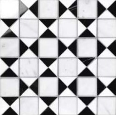 Cosmati Acedres Bw Pattern 29X29