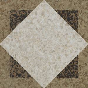 169027 Accademia Decoro Quadrato Beige Caramel Caffe 47,8X47,8