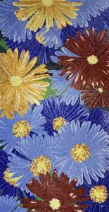 FLO 2B Flower Power Deep Blue 150X290