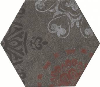 1047684 Docklands Ins Docks Black Hexag 24X27,7