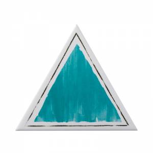 TG D CORN 09-04 Triangolo Cornice Verde 17X17