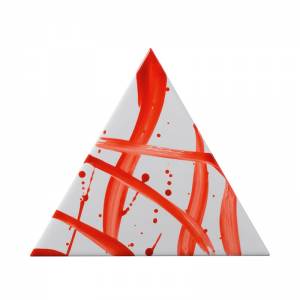 TG D SPLASH 01-04 Triangolo Splash Rosso 17X17