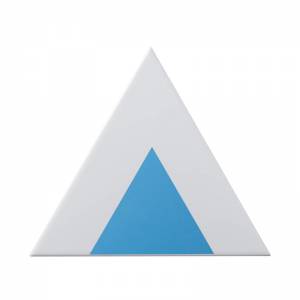 TG D PALL 06-04 Triangolo Pallino Azzurro 17X17