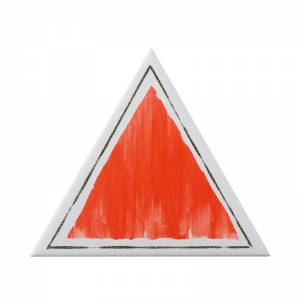 TG D CORN 01-04 Triangolo Cornice Rosso 17X17