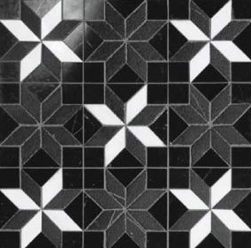 Cosmati Quiris2 Bw Pattern 29,8X29,8