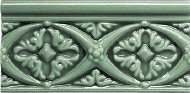 ADMO4006 Modernista Relieve Bizantino CC Verde Oscuro 7,5X15