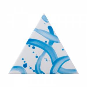TG D SPLASH 06-04 Triangolo Splash Azzurro 17X17