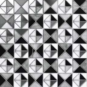 Cosmati Pindaro Bw Pattern 29X29