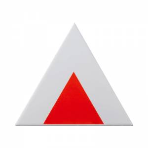 TG D PALL 01-04 Triangolo Pallino Rosso 17X17