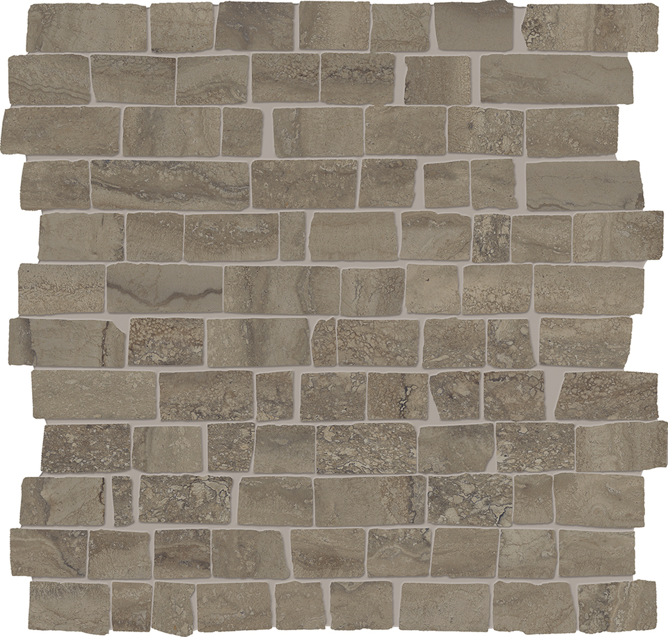 MOSAICO MINI BLOCK VEIN CUT - 30X30 CHOCOLATE