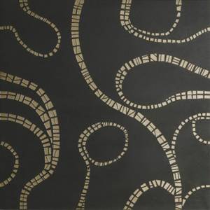 08300032 Fiumi Kilim Bronzo Po Nero Rett 60X60