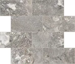 MODULO MURETTO SFALSATO 7,5X15-30X30 CM SILVER PORPHYRY