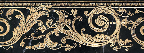 THALIA BORDER NERO MARQUINIA - GOLD