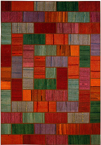 258x177. Яркий персидский килим-пэчворк