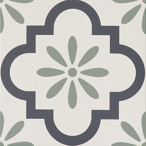 MAIOLICA GIRALDA CHARCOAL JADE 20X20
