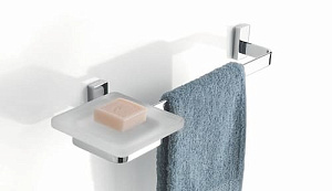 SL120 VS33 - PORTA SAPONE/SALVIETTA VETRO SATINATO