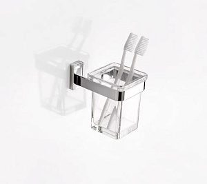 SL103 VT33 - PORTA BICCHIERE  VETRO TRASPARENTE