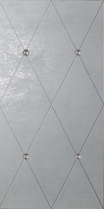 AM SW RHOMB 07 10 Ad Maiora Rhombus Fregio Swarovsky Platino Perla 50X100