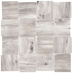 INTARSIO MILLELEGNI WHITE GREY ASH 30 x 30 E25D