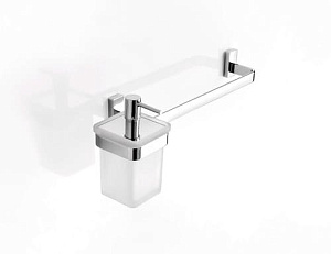 SL122 VS33 - DOSATORE SAPONE LIQUIDO VETRO SATINATO/ SALVIETTA