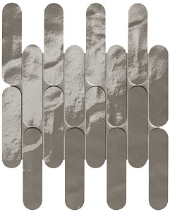 GLIM GRIGIO FUMO CURVE MOSAICO BRILLANTE