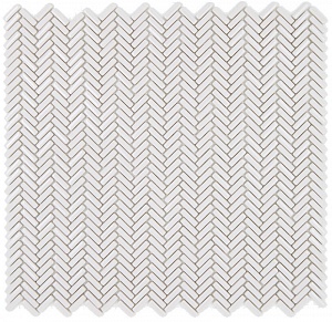 Enamel herringbone Ecrù sheet 30x29  8033849019461