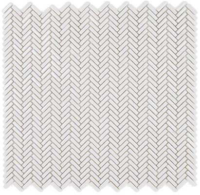 Enamel herringbone Ecrù sheet 30x29  8033849019461