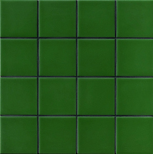 DIN DARK GREEN MATT 7,4X7,4