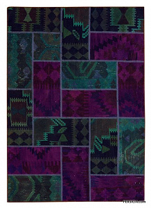 206x147. Персидский килим-пэчворк