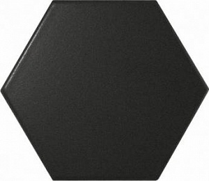 21916 Scale Hexagon Mosaic Black Gloss 31X38