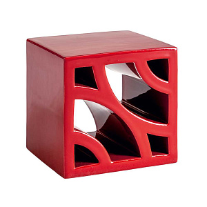 Split Blend Deco Red Velvet glossy border